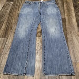 Gap 1969 Jeans Mens 34x32 Blue Denim‎ Distressed Grunge Skater Y2K Boot Fit